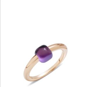 Pomelatto Rose Gold Amethyst Ring Size 6 (52)